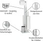 Preview: WENKO Stand WC-Garnitur Rivalta, in rostfreier Edelstahl-Qualität, 23 x 70 x 18 cm, 21564100