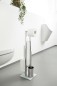 Preview: WENKO Stand WC-Garnitur Rivalta, in rostfreier Edelstahl-Qualität, 23 x 70 x 18 cm, 21564100