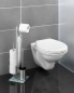 Preview: WENKO Stand WC-Garnitur Rivalta, in rostfreier Edelstahl-Qualität, 23 x 70 x 18 cm, 21564100