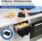 Preview: WENKO Tür-Abfalleimer Mod. Fago 5 L Schwarz faltbarer Mülleimer für Küchenabfälle, 55028100