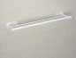 Preview: WENKO Turbo-Loc® Badetuchstange Duo Mod. Orea White matt, 60 cm aus rostfreiem Edelstahl, 26005100