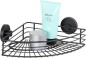 Preview: WENKO Vacuum-Loc® Eckablage Bari schwarz Wandablage, Befestigen ohne bohren, 24735100