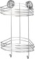 Preview: WENKO Vacuum-Loc® Eckregal 2 Etagen, Silber, 23 x 43 x 21 cm, 20885100
