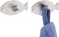 Preview: WENKO Wandhaken Fisch, 2er Set selbstklebend, Edelstahl rostfrei, 4466040100