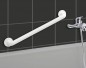 Preview: WENKO Wandhaltegriff Secura Weiß - Bad-Sicherheitsgriff für Badewanne oder WC, Aluminium, 64.5 x 7 x 8 cm, Weiß 17933100