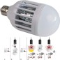 Preview: Windhager Lichtfalle-Leuchtmittel 2in1, Insektenvernichter mit integrierter LED Lampe,  03519