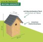 Preview: Windhager Nistkasten Cosy, Einflugloch Ø 28 mm, 27,50 x 18 x 20,50 cm, 07674