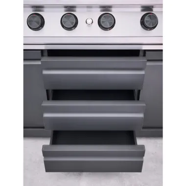 THOR Giant Outdoorküche 4 Brenner, Heckbrenner,Edelsta  915178