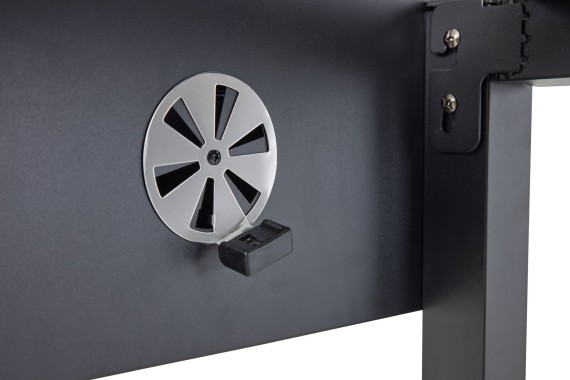 Preview: Mr. Gardener Holzkohlegrill Ottawa XXL, schwarz, Grillfläche 80x42 cm, 5602H