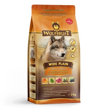 Wolfsblut Wide Plain für ausgewachsene Hunde kleiner Rassen, Trockenfutter, 2kg, WB764522
