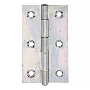 Alberts Scharnier, Schmal: Stahl roh, sendzimirverzinkt, mit vernietetem Edelstahlstift 80x41x1,2mm 345419