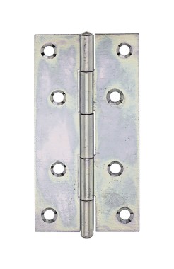 Alberts Scharnier, Schmal: Stahl roh, sendzimirverzinkt, mit vernietetem Edelstahlstift 100x52x1,25mm 345426