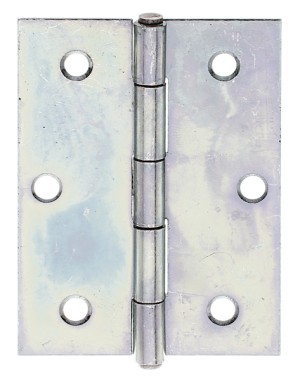 Alberts Scharnier, Halbbreit: Stahl roh, sendzimirverzinkt 80x58x1,5mm 345914