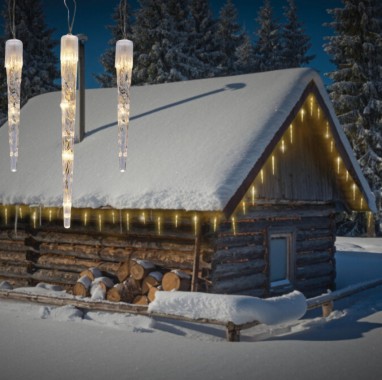 Eiszapfen Lichterkette mit 72 LEDs, warmweiß, AX8103120