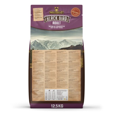 Wolfsblut Black Bird Trockenfutter für ausgewachsene Hunde, 12,5 kg, WB784677