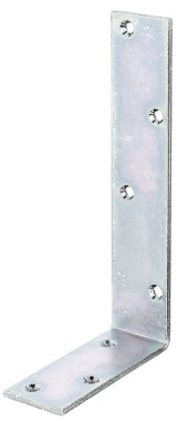 Alberts Balkenwinkel, Ungleichschenklig: Stahl roh, galvanisch verzinkt, Dickschichtschutz 100x200x40mm 333409