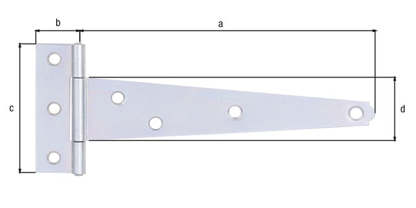 Preview: Alberts Kistenband: Stahl roh, galvanisch verzinkt, Dickschichtschutz 150x22,5x70x33mm 347338