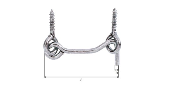 Alberts Sturmhaken,m.Ösen,gbvz,zE,60xØ4SB1St 903800