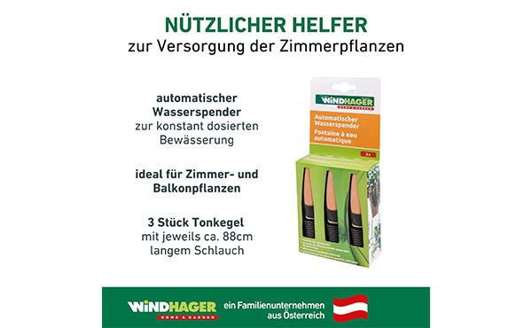 Windhager Automatischer Wasserspender 3 Stk. 06434