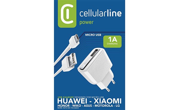 Cellularline Reiselader-Set 1A USB Type-A ACHUSBKITMICROUSB2