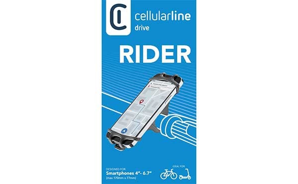Cellularline Fahrradhalterung RIDER für Smartphones zwischen 4 und 6,7 Zoll BIKEHOLDERCOLK