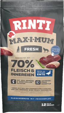 Rinti - Max-i-Mum Trockenfutter Ente, für ausgewachsene Hunde, 12kg, 181104