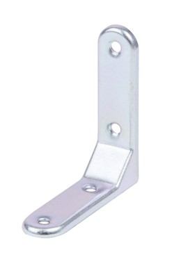 Alberts Zierwinkel, geprägt: Stahl roh, galvanisch verzinkt, Dickschichtschutz 75x75x20mm 337124