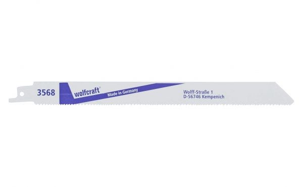 2 Stk. Wolfcraft Säbelsägeblätter BiM, Holz mit Nägel, Kunststoff, Gussrohre, grober Schnitt 3568000