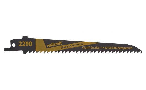 2 Stk. Wolfcraft Säbelsägeblätter CV, Holz u. Kunststoff, feiner Kurvenschnitt HCS 130 mm 2290000