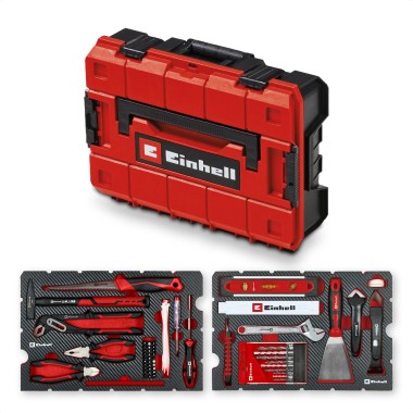 Einhell E-Case 78-tlg. Werkzeugkoffer Renovierung – modularer Systemkoffer, 49370517