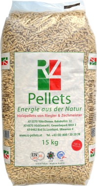 RZ Holz-Pellets Sack 15kg Ø6mm ENplus A1 DINplus