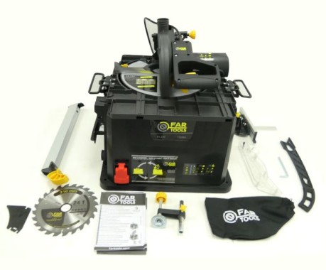 Tischkreis- u. Kappsäge 2in1 1500W,Scheibend 210mm 24Zähne 90grad 120x60mm 45Grad 80x60mm 113355