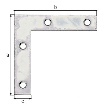 Preview: Alberts Möbelwinkel: Stahl roh, sendzimirverzinkt 50x50x10mm 336912