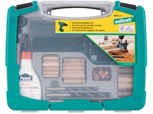 Wolfcraft Universal-Meisterdübler-Set 78 tlg. 4645000