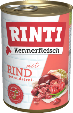 RINTI Kennerfleisch Nassfutter Rind, 800 g, 105132