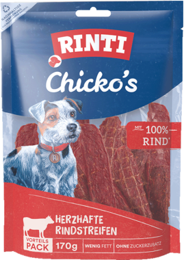 Rinti Chicko herzhafte Rindstreifen, 170 g, 106387