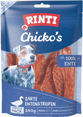 RINTI Chicko zarte Entenstreifen, 250g, 106418