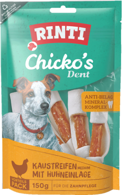 RINTI Chicko Dent Kaustreifen Medium Huhn, 150g, 180615