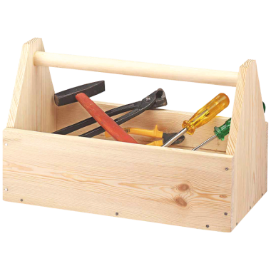 Preview: Kesper Werkzeugkiste, Kiefernholz, FSC, 69576