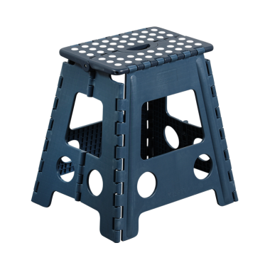 Kesper Sitzhocker faltbar, 31 x 22 x 39 cm, Blau, belastbar bis 110 kg, 70830