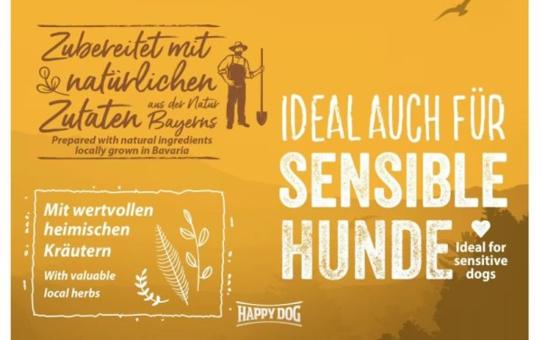 Preview: Happy Dog NaturCroq Geflügel Pur & Reis, Trockenfutter für ausgewachsene Hunde, 4 kg, 170993