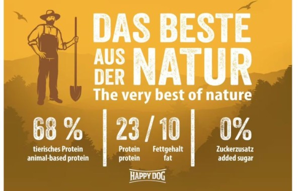Preview: Happy Dog NaturCroq Geflügel Pur & Reis, Trockenfutter für ausgewachsene Hunde, 1 kg, 170994