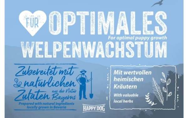 Preview: Happy Dog NaturCroq Puppy, Alleinfutter für Welpen ab 4 Wochen bis 6 Monate, 1 kg, 170984