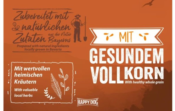 Preview: Happy Dog NaturCroq Rind & Reis, Trockenfutter für ausgewachsene Hunde, 4 kg, 170986