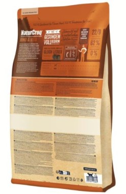 Happy Dog NaturCroq Rind & Reis, Trockenfutter für ausgewachsene Hunde, 1 kg, 170987