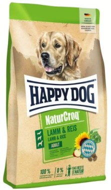 Happy Dog NaturCroq Lamm & Reis, Trockenfutter für ausgewachsene Hunde, 4 kg, 170996