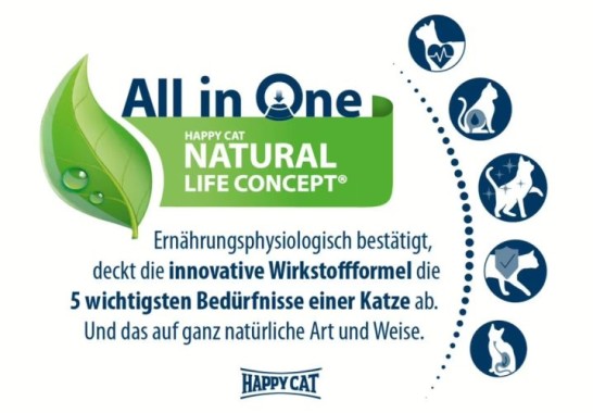 Preview: Happy Cat Sterilised Adult Atlantik Lachs , Trockenfutter für sterilisierte Katzen, 1,3 kg, 171168