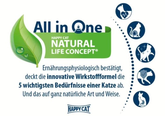 Preview: Happy Cat  Indoor Adult Atlantik Lachs, Trockenfutter für Wohnungskatzen, 300 g, 171158