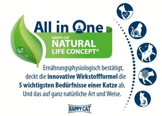 Preview: Happy Cat Indoor Adult Voralpen-Rind, Trockenfutter für Wohnungskatzen, 300 g, 171161