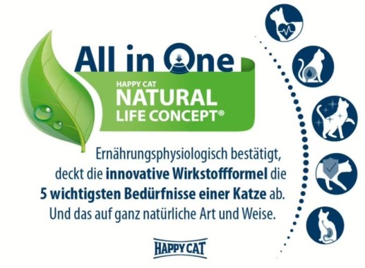 Preview: Happy Cat Senior Atlantik Lachs, Trockenfutter für Katzensenioren ab dem 8. Lebensjahr, 1,3 kg, 171175